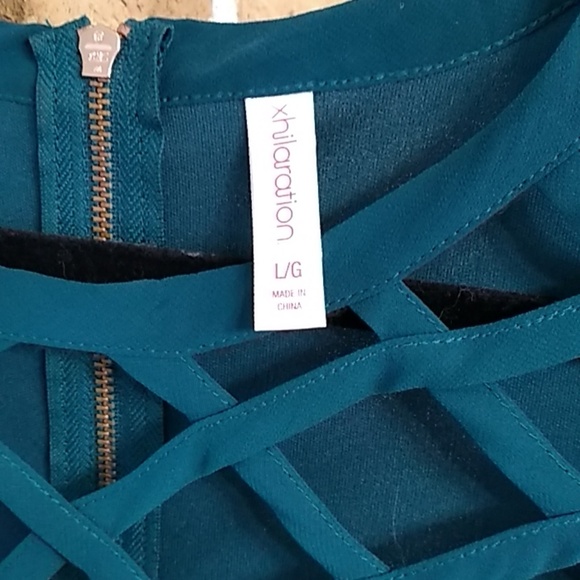 Xhilaration Size Large Lattice-Front Dress - Picture 4 of 4